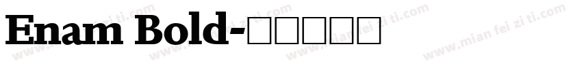 Enam Bold字体转换